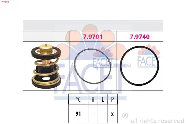 FACET 7.7975 Termostat 11538588890