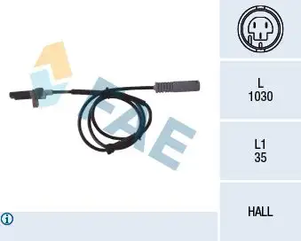 FAE 78043 ABS Hız Sensörü (Arka) ALS461