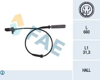 FAE 78044 ABS Hız Sensörü (Ön) ALS458
