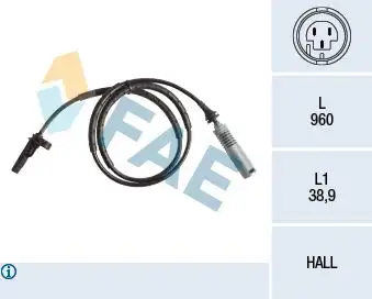 FAE 78182 ABS Hız Sensörü (Arka) 34526764610