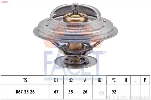 FACET 7.8302S Termostat