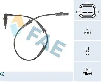FAE 78314 ABS Hız Sensörü (Ön) 479104822R