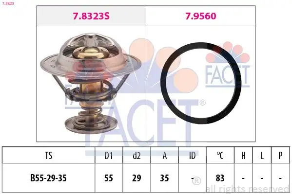 FACET 7.8323 Termostat