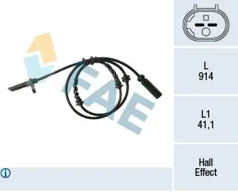 FAE 78334 ABS Hız Sensörü (Arka) 34526775864