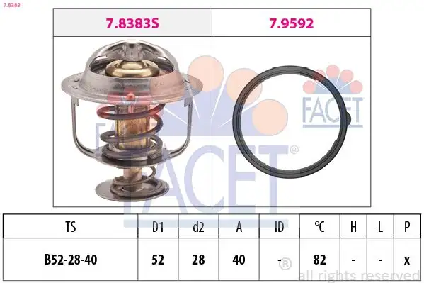 FACET 7.8383 Termostat