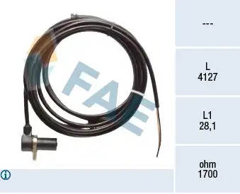 FAE 78417 ABS Hız Sensörü (Ön) A6385420717