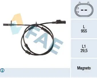 FAE 78501 ABS Hız Sensörü (Ön) A2465402510