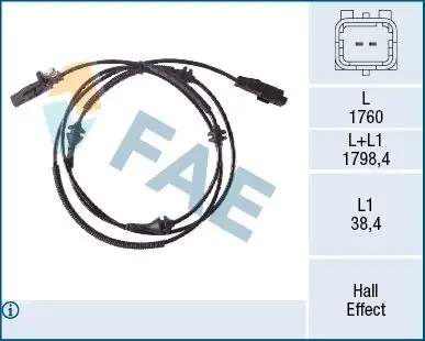 FAE 78518 ABS Hız Sensörü (Arka) 4545G7