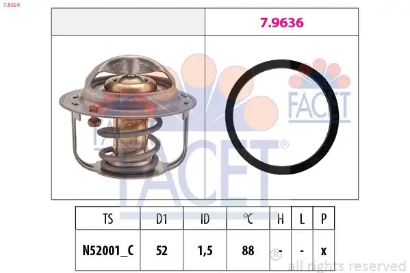 FACET 7.8554 Termostat
