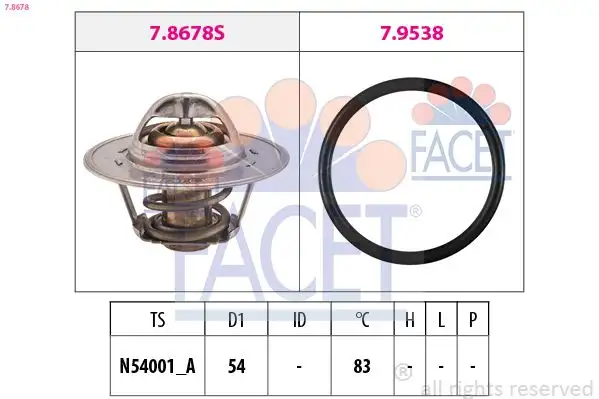 FACET 7.8678 Termostat