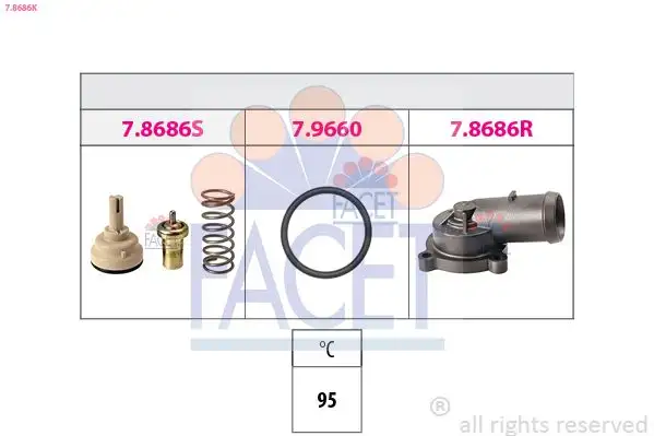 FACET 7.8686K Termostat 03C121110G