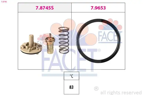 FACET 7.8745 Termostat 03C121110K