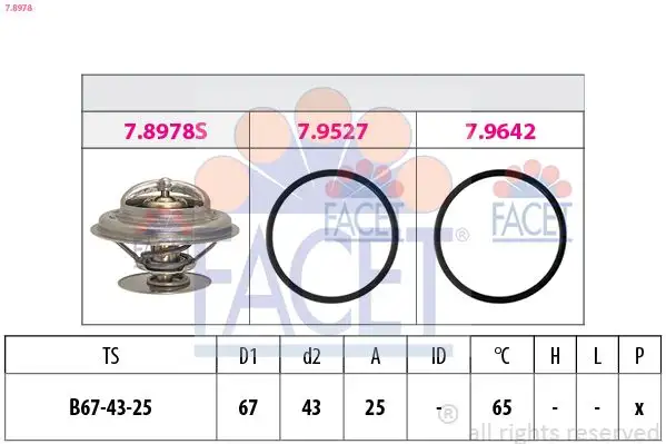FACET 7.8978 Termostat