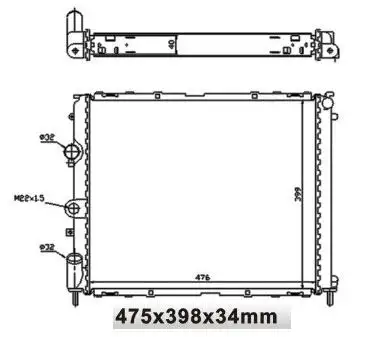 MGA 80122 Radyatör 7700417175