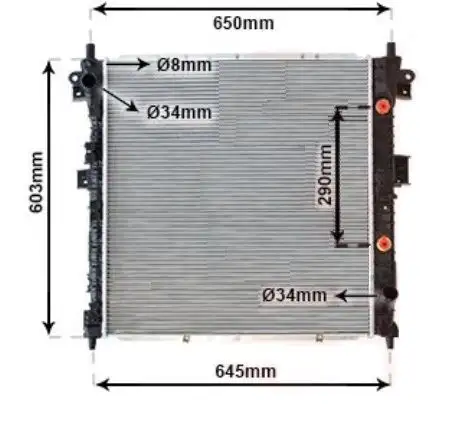 MGA 80653 Radyatör 2131009250