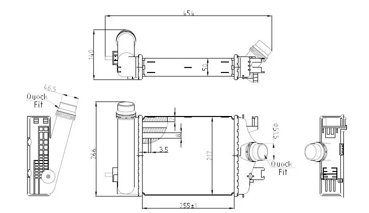 MGA 80814 Turbo Radyatörü 144966668R