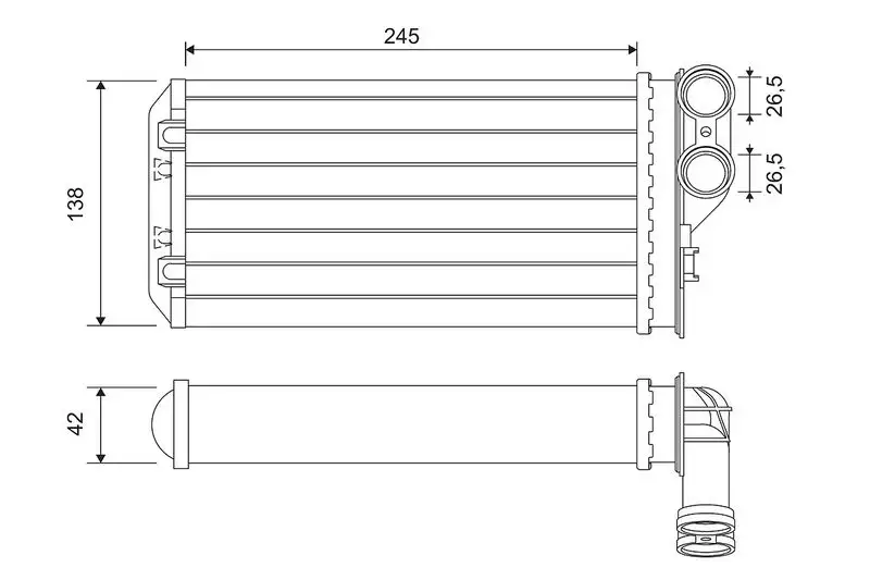 VALEO 811503 Kalorifer Radyatörü 6448N5
