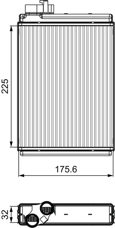 VALEO 811507 Kalorifer Radyatörü 8K0898037A