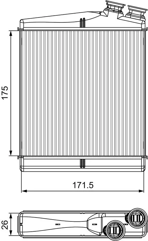 VALEO 811512 Kalorifer Radyatörü LR002632