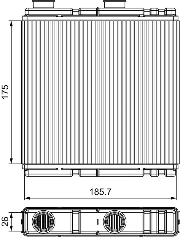 VALEO 811543 Kalorifer Radyatörü 271150001R