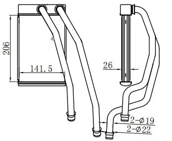 MGA 81211 Kalorifer Radyatörü 271151577R