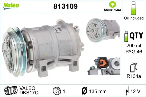 VALEO 813109 Klima Kompresörü 92600VK510
