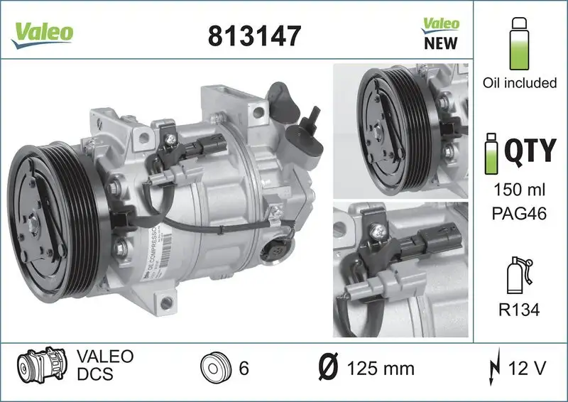 VALEO 813147 Klima Kompresörü 8200720417