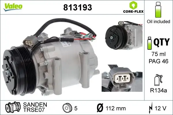 VALEO 813193 Klima Kompresörü 38810RMEA02