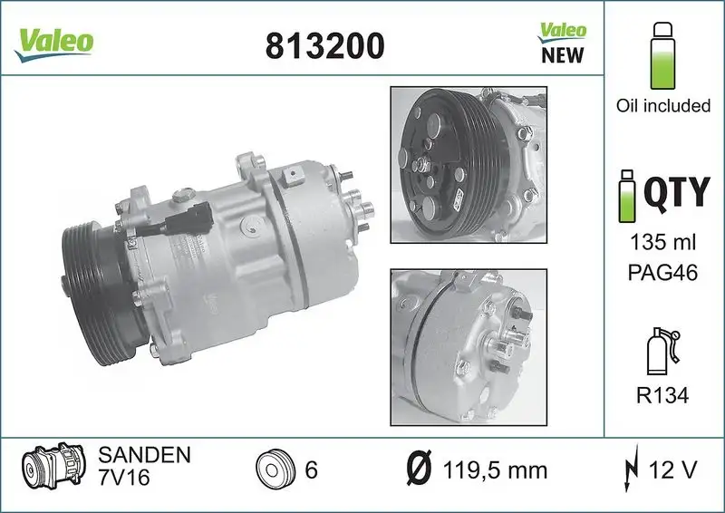 VALEO 813200 Klima Kompresörü
