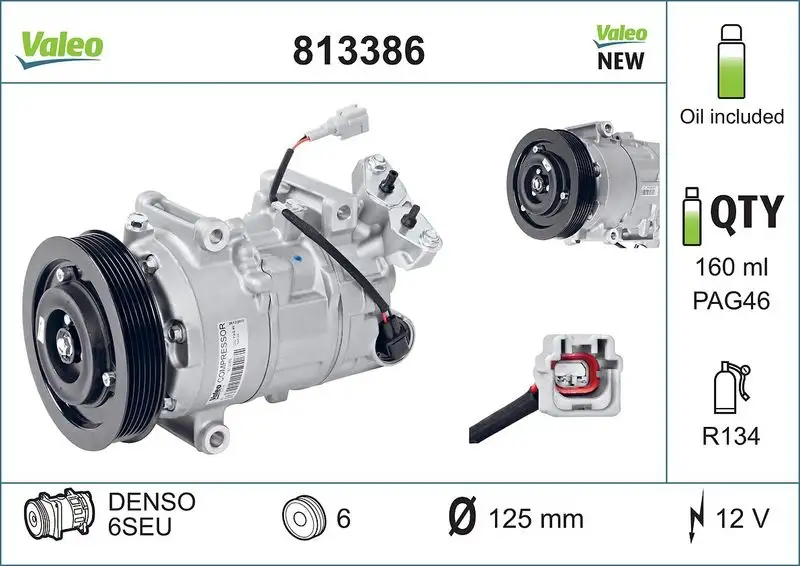 VALEO 813386 Klima Kompresörü 8200939386