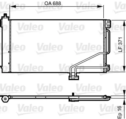 VALEO 814186 Klima Radyatörü A1715000154