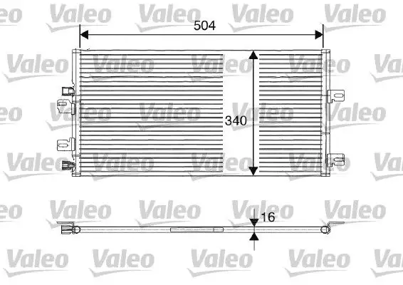 VALEO 817687 Klima Radyatörü 8660002510