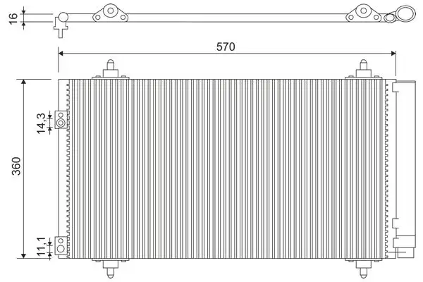 VALEO 818171 Klima Radyatörü