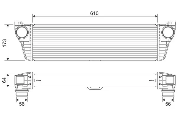 VALEO 818322 Turbo Radyatörü A6395011301