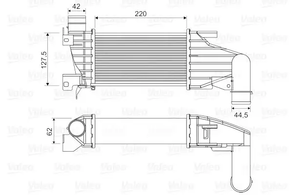 VALEO 818555 Turbo Radyatörü 6302058