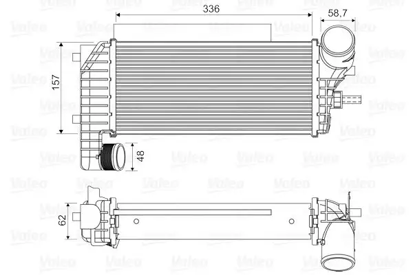 VALEO 818604 Turbo Radyatörü