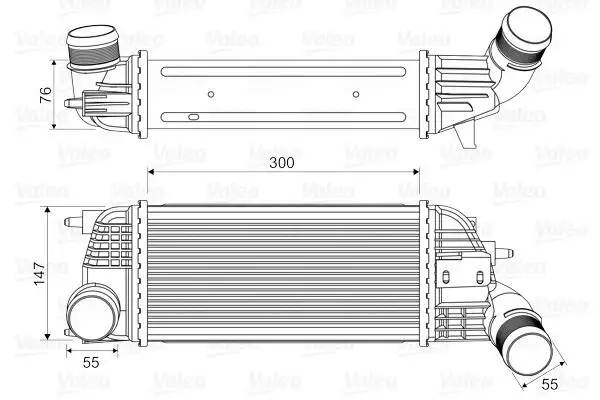 VALEO 818620 Turbo Radyatörü 9683009680