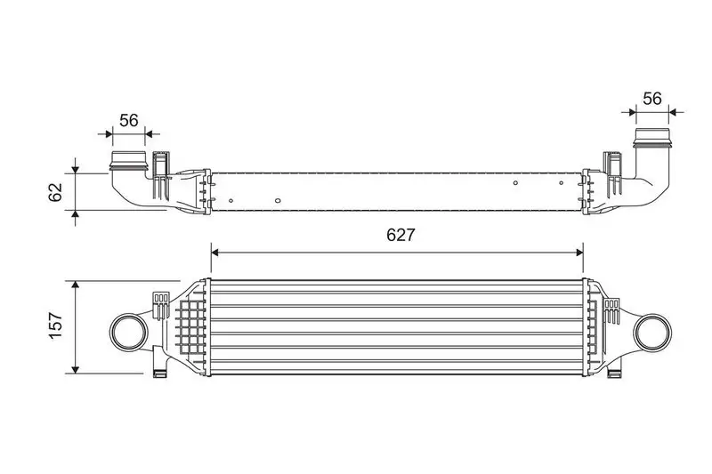 VALEO 818624 Turbo Radyatörü A2465000900
