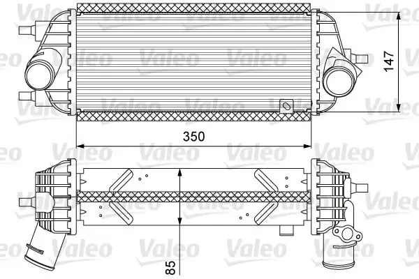 VALEO 818626 Turbo Radyatörü 282712A850