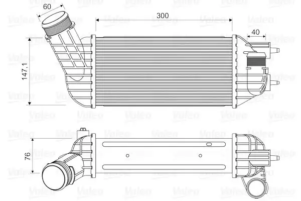 VALEO 818652 Turbo Radyatörü 0384P8