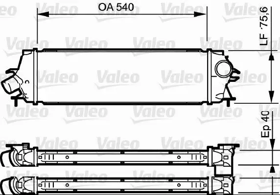 VALEO 818771 Turbo Radyatörü 8200411160