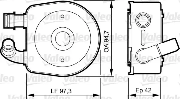 VALEO 818888 Motor Yağ Soğutucu 227556