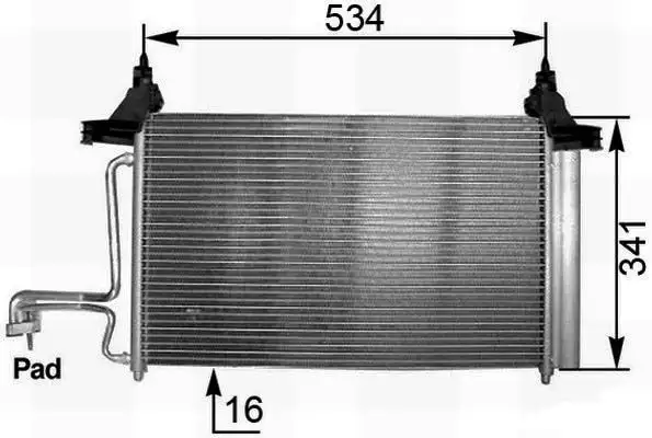 MGA 82107 Klima Radyatörü 46745840