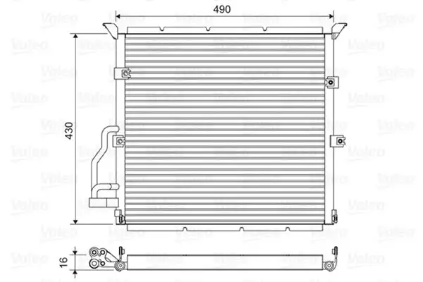 VALEO 822608 Klima Radyatörü