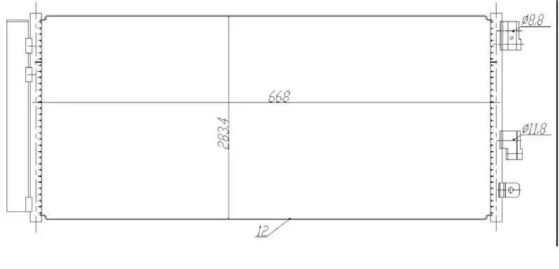 MGA 82305 Klima Radyatörü 1850742