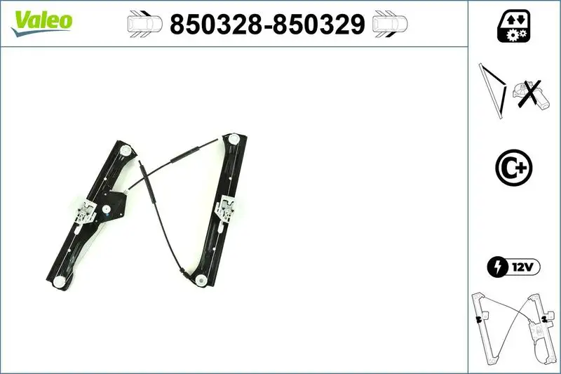 VALEO 850328 Ön Cam Krikosu (Sol) 51337281881