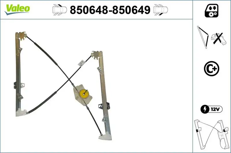 VALEO 850648 Ön Cam Krikosu (Sol) 9221P7