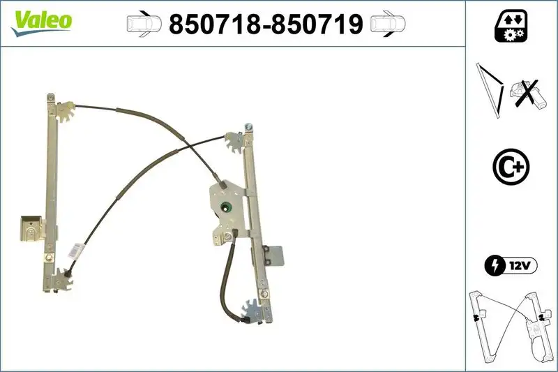 VALEO 850718 Ön Cam Krikosu (Sol) 9221X3
