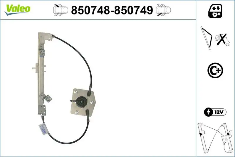 VALEO 850748 Arka Cam Krikosu (Sol) 51899293