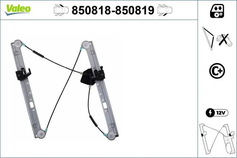 VALEO 850818 Ön Cam Krikosu (Sol) 51333448249